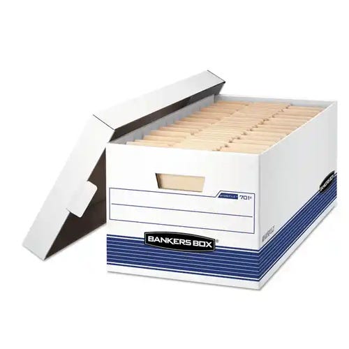 File Folders and Boxes