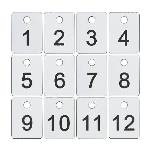 Number Tags