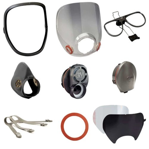 Half and Full Face Pieces Respirator Spare Parts